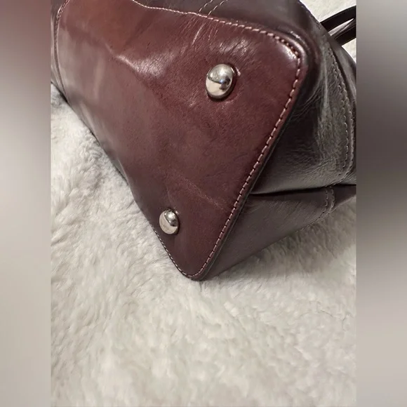 Fossil Vintage Brown Leather Shoulder Bag Handbag Purse 75082 - Picture 8 of 11